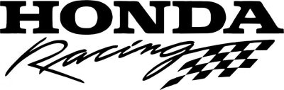 Honda Racing zászlóval matrica