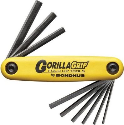 BONDHUS Imbuszkulcs készlet 5/64-1/4" 9 részes GorillaGrip
