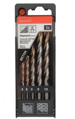 ABRABORO betonfúró klt. 5 részes Diamant EVO2
