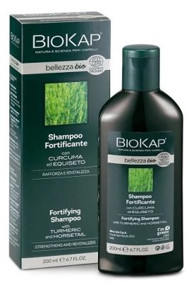 Biokap Bellezza bio erősítő sampon kurkumával és zsurlóval, 200 ml