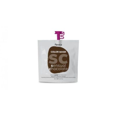 Fanola Color Mask színező hajpakolás, Sensual Chocholate, csokoládé barna, 30 ml
