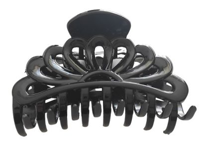 Hair Power fekete hajcsipesz HP176, 9 cm