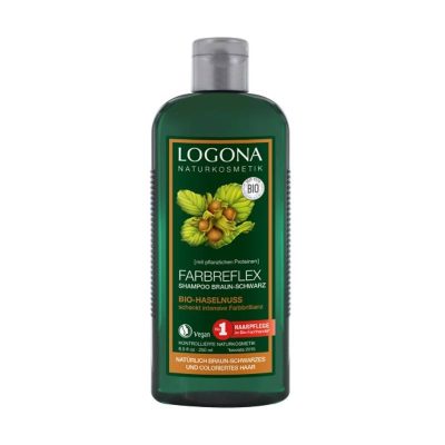 Logona színvédő sampon barna & fekete hajra, 250 ml