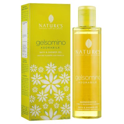 Nature's hab- és tusfürdő gél jázminnal és vaníliával, 200 ml