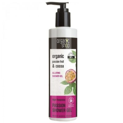 Organic Shop Passion tusfürdő maracujával és kakaóval, 280 ml