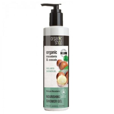 Organic Shop Wellness tusfürdő makadámdióval és avokádóval, 280 ml