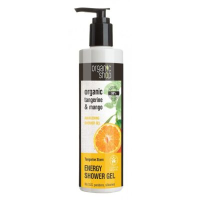 Organic Shop Energy tusfürdő mandarinnal és mangóval, 280 ml