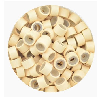 Szilikonos mikrogyűrű hajhosszabbításhoz 4,5 mm szőke, 100 db