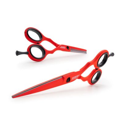Kiepe Hajvágó + Tapper Olló Szett 5,5, Piros