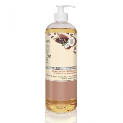 Lady Stella Spa Spirit Wellness csokoládé kókusz intenzív bőrápoló masszázsolaj, pumpás, 1 l