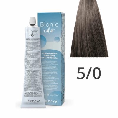 Inebrya Bionic Color ammóniamentes és PPD-mentes hajfesték 5.0