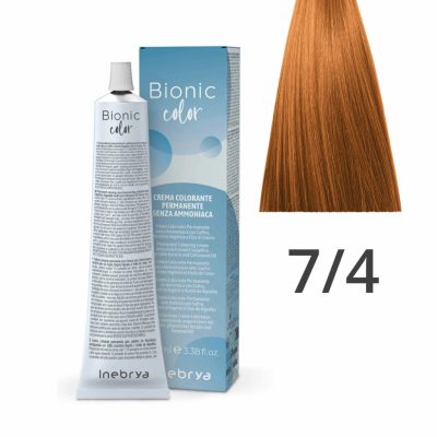 Inebrya Bionic Color ammóniamentes és PPD-mentes hajfesték 7.4
