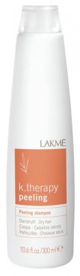 Lakmé K.Therapy Peeling Dry sampon Száraz hajra, Korpás fejbőrre fejbőrre, 300 ml