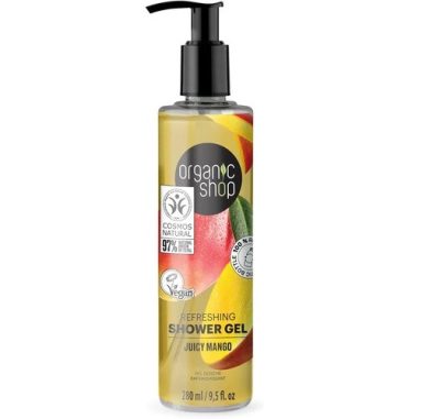 Organic Shop frissítő tusfürdő mangóval, 280 ml