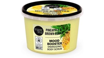 Organic Shop energetizáló testradír ananásszal és barna cukorral, 250 ml