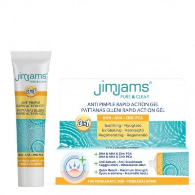 JimJams Pure & Clear Pattanás elleni rapid action gél, 15 ml