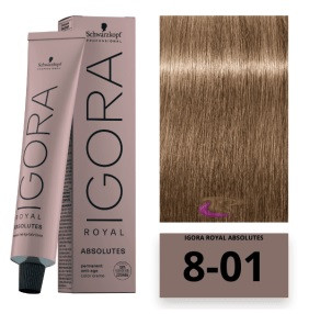 Schwarzkopf Igora Royal Absolutes hajfesték, 8-01
