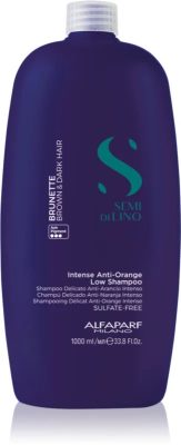 Alfaparf Semi di Lino Brunette Anti-Orange Low hamvasító sampon barna hajra, 1 l