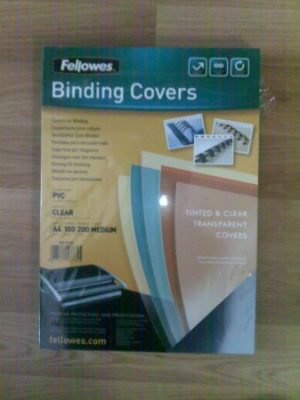 Víztiszta előlap, A4/200 mikron (fedlap) Fellowes (53761)