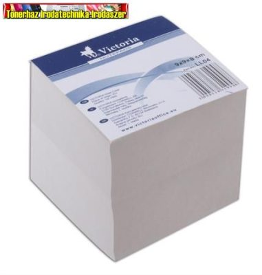 Kockablokk 9x9x9 cm ragasztott (tépőtömb,kockatömb) VIC