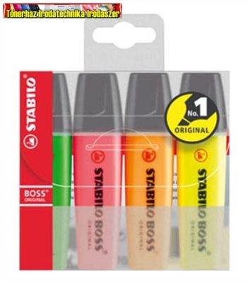 Stabilo Boss szövegkiemelő 4-es készlet