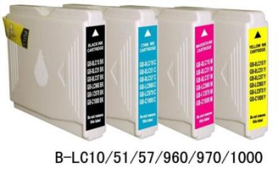 Brother LC970 utángyártott tintapatron (Bk.,C,M,Y) LC 970
