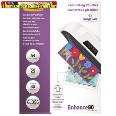 Fellowes lamináló fólia A/4 2x80 mic. 25 lap/csom 53962