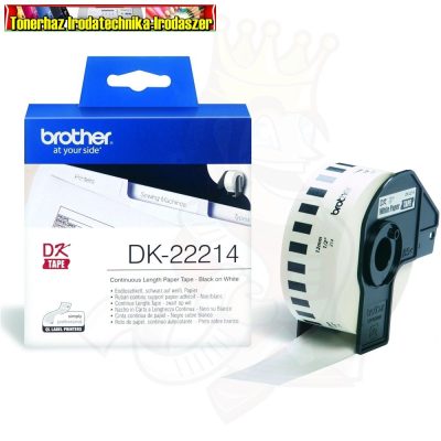 Brother DK-22214 folytonos szalagcímke 12mm x 30,48m öntapadós White