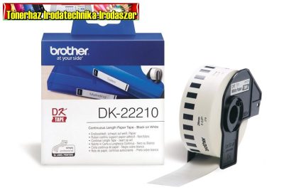 Brother DK-22210 folytonos szalagcímke 29mm x 30,48m öntapadós White