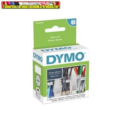 Dymo LW etikett 11353, 24x12mm fehér, 1000db/tekercs S0722530