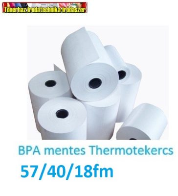 57mmx17fmx12mm hőpapír BPA mentes (thermo szalag) 100db/dob (57x40,57/40)