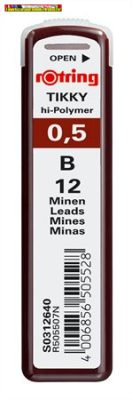 ROTRING 0,5mm B grafithegy 12 szál/tubus