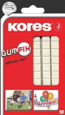 Kores Gumfix Gyurmaragasztó, 84 kocka/csomag,