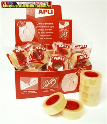 Apli Transparent átlátszó ragasztószalag, 19 mm x 33 m 11103 (cellux)