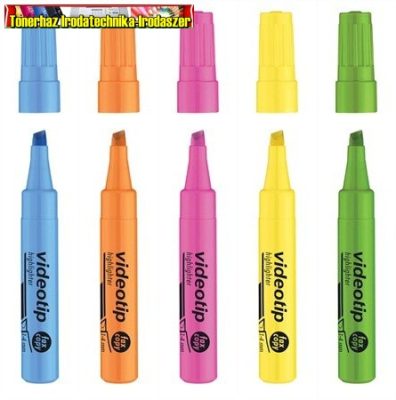 Videotip szövegkiemelő kül. színben