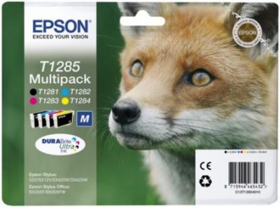 Epson T1285 eredeti multipack (Bk(T1281)+C(T1282)+M(T1283)+Y(T1284))