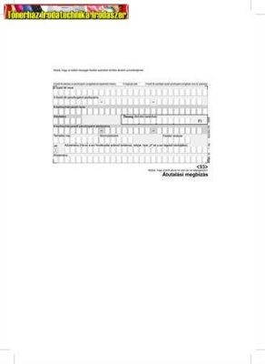 Átutalási megbízás PFNY 11 kézi,A/6 2 pld. 500garn/cs