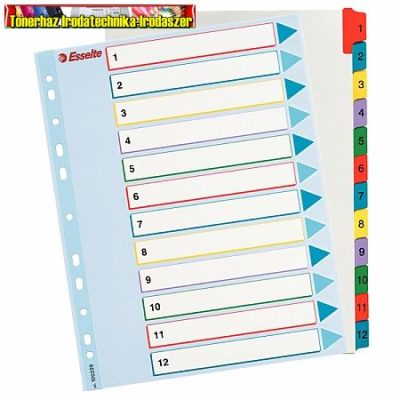 Esselte 100209 újraírható regiszter, A4, 1-12 részes 