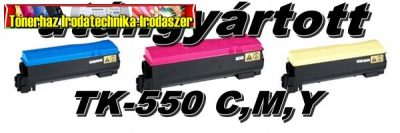 Kyocera TK-550 C,M,Y UTÁNGYÁRTOTT TONEREK (TK550)