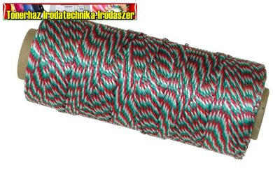 Nemzeti színű zsineg (aktakötöző zsineg) PP anyag, 100m