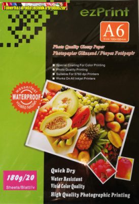 ezPrint Fotópapír 10x15cm 20db/cs 180g fényes