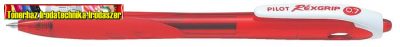 PILOT Rexgrip golyóstoll piros test piros tinta Begreen BRG-10F-RR-BG