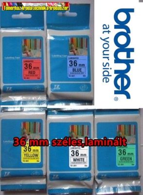 Brother TZ szalagok,36mm széles, különböző színben 