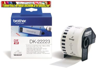 Brother DK-22223 folytonos szalagcímke 50mm x 30,48m öntapadós White