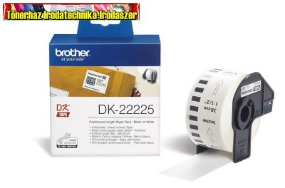 Brother DK-22225 folytonos szalagcímke 38mm x 30,48m öntapadós White