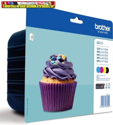 Brother LC123 Multipack eredeti tintapatron csomag (bk+c+m+y)