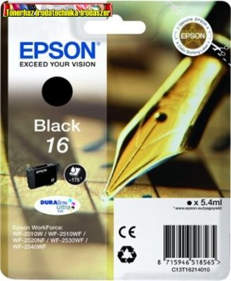 Epson 16 T1621 black eredeti tintapatron C13 T16214010 5,7ml