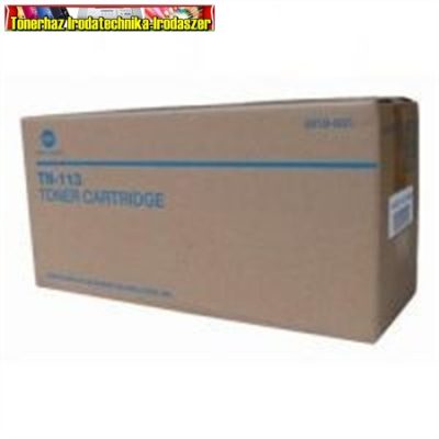 - Kiárusítás - KONICA-MINOLTA TN113 Fénymásolótoner Eredeti Bizhub 160, 160f, 161 fénymásolókhoz, fekete, 5k TN-113