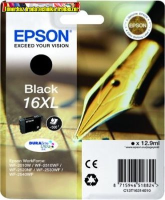 Epson 16XL T1631 black eredeti tintapatron c13 T16314010 12,9ml
