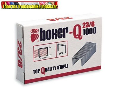 Tűzőkapocs, 23/8, ICO BOXER 1000 db/dob